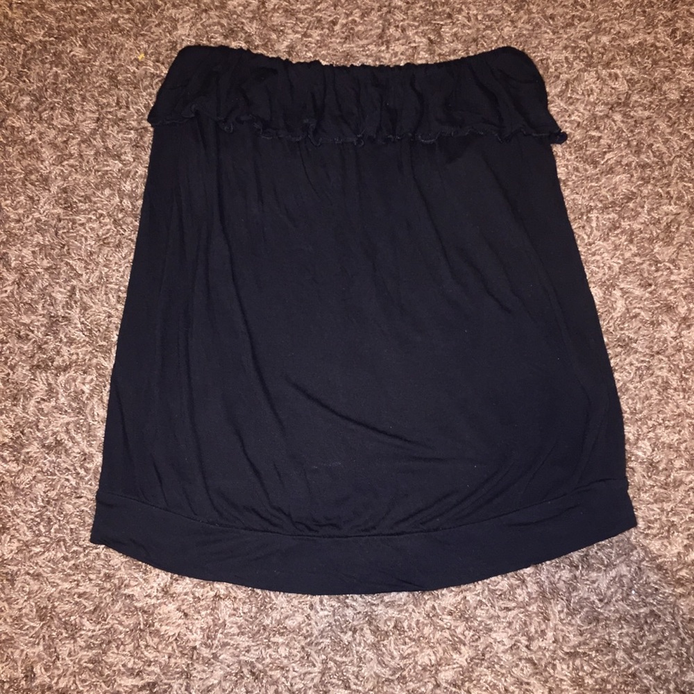 Black Strapless shirt